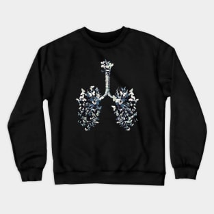 Lung Anatomy / Cancer Awareness 17 Crewneck Sweatshirt